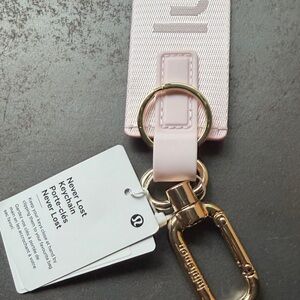 Lululemon Athletica Blush Key Holder with Gold Hardware